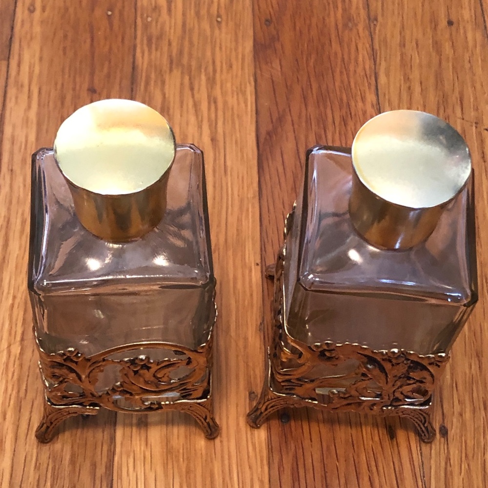 Two Filigree Perfume Bottles - vintage - Picture 4 of 14